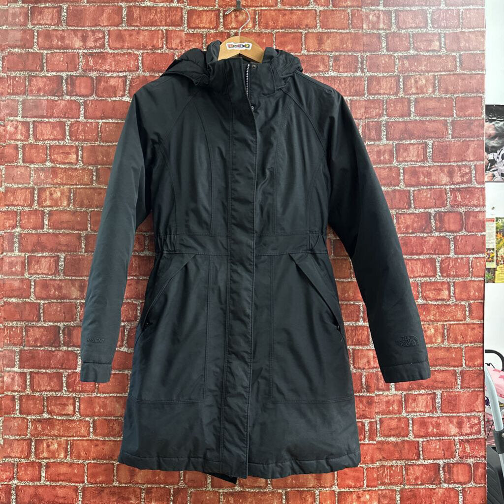 The North Face Hooded Down Puffer Coat Black Size XS Ladies