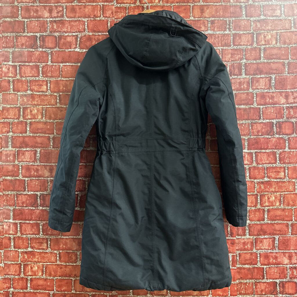 The North Face Hooded Down Puffer Coat Black Size XS Ladies