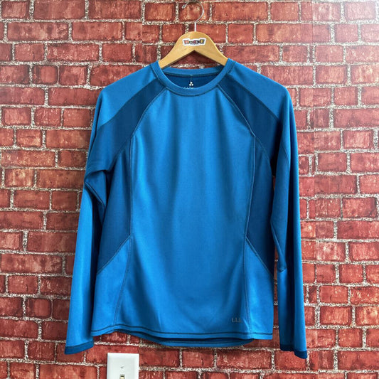 LL Bean Long Sleeve Tee Blue Size S