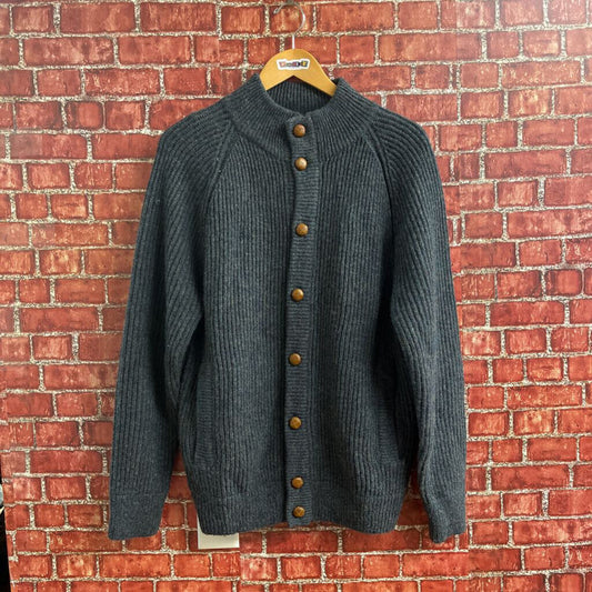 Vintage Allen Solly Wool Cardigan Grey Size S