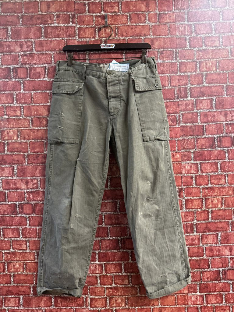 Chimala Japanese Cargo Pants Green Size 28