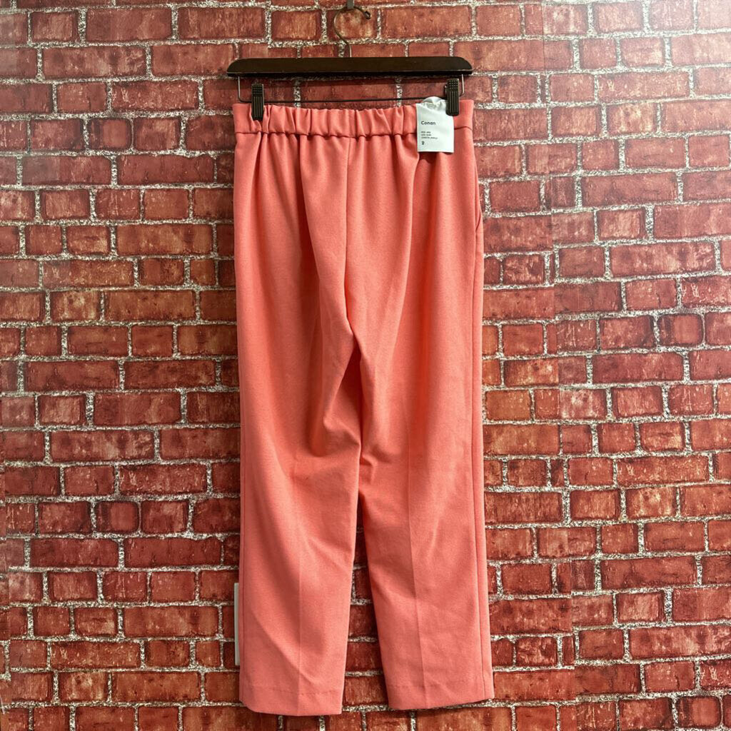 NWT Babaton Conan Slim Trousers Pink Size 2