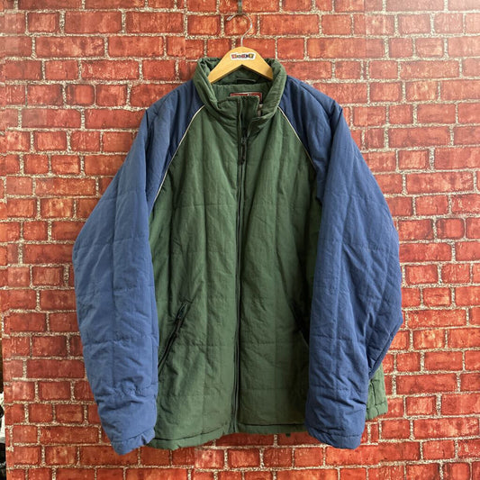 Vintage Bonfire Puffer Jacket Green Size L