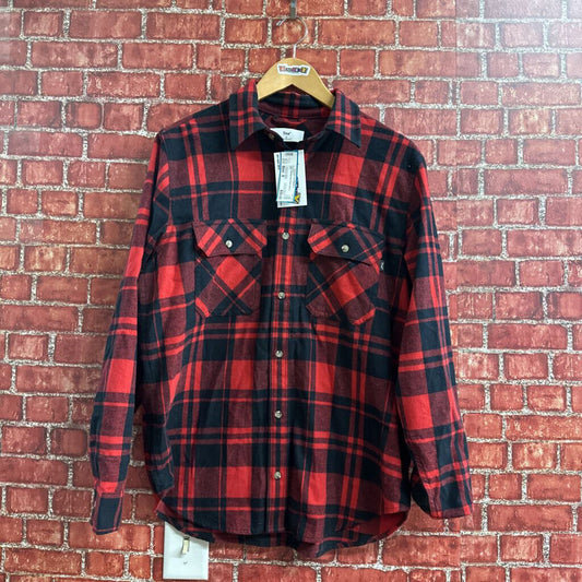 TNA Flannel Red Plaid Size S