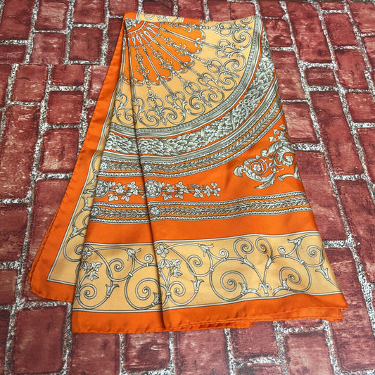 Atelier Versace Silk Scarf Orange