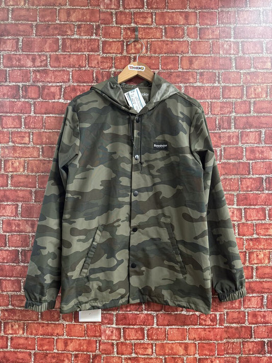 Boneshaker Camo Rain Jacket Green Size S