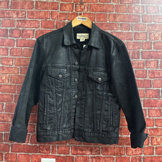 Denim and Supply RL waxed Denim Jacket Black Size S