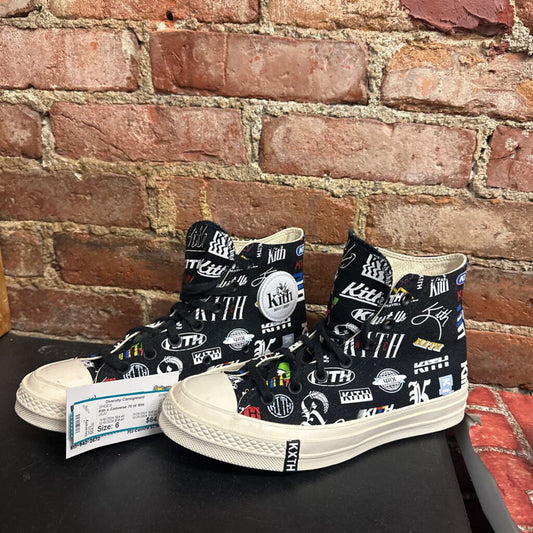 Kith x Converse 70 Hi 10th Anniversary Shoes Black Size 6