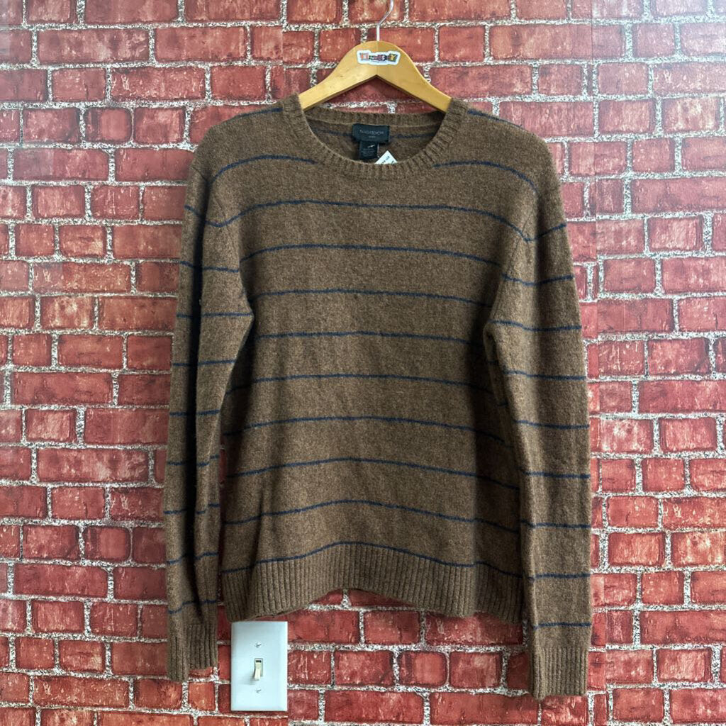 Magaschoni Striped Wool Sweater Size L