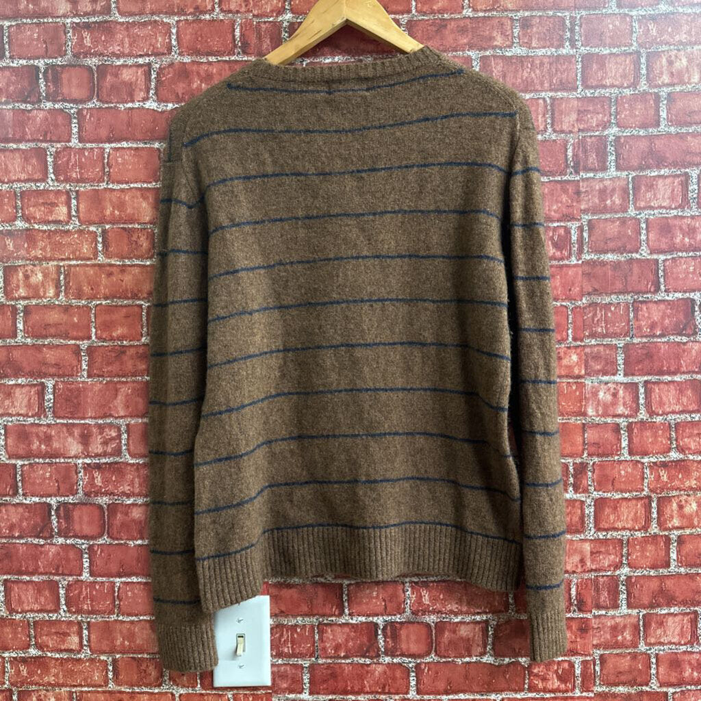 Magaschoni Striped Wool Sweater Size L