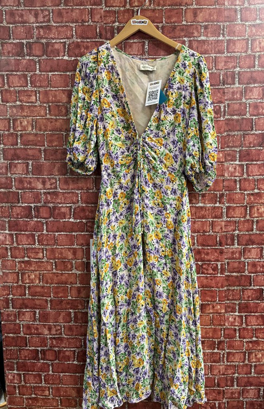 NICHOLAS Designer Floral LS Maxi Dress Size 4