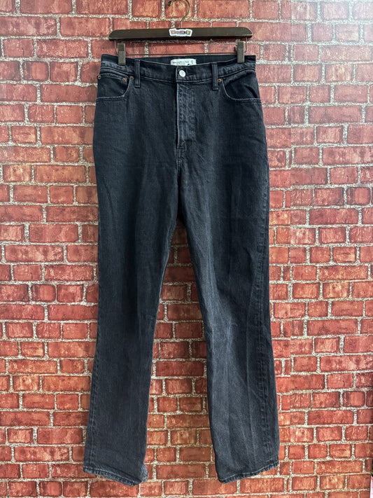 Abercrombie & Fitch 90s Straight Jean Black Size 8