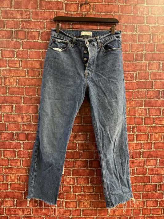 Abercrombie and Fitch Dad High Rise Jeans BLue Size 6