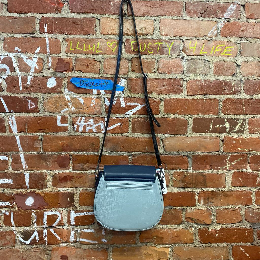 Matt & Nat Pleather Crossbody Blue