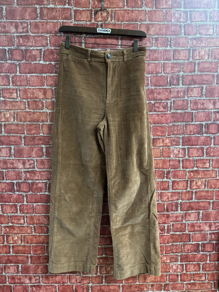 Everlane Cord Wide Leg pants Brown Size 4