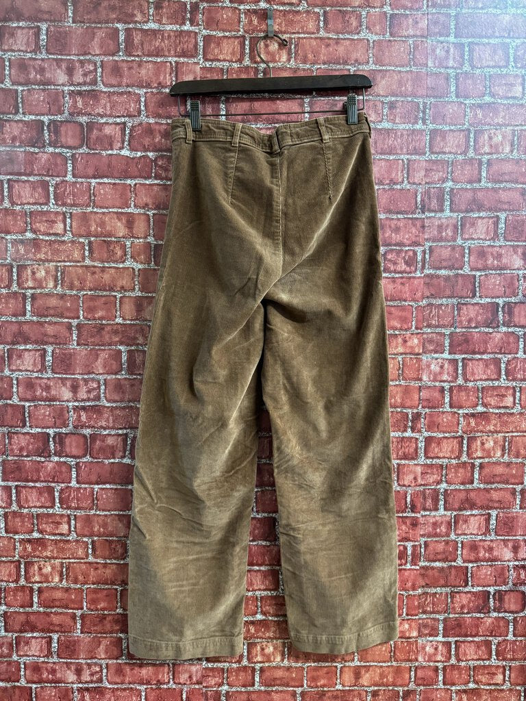 Everlane Cord Wide Leg pants Brown Size 4