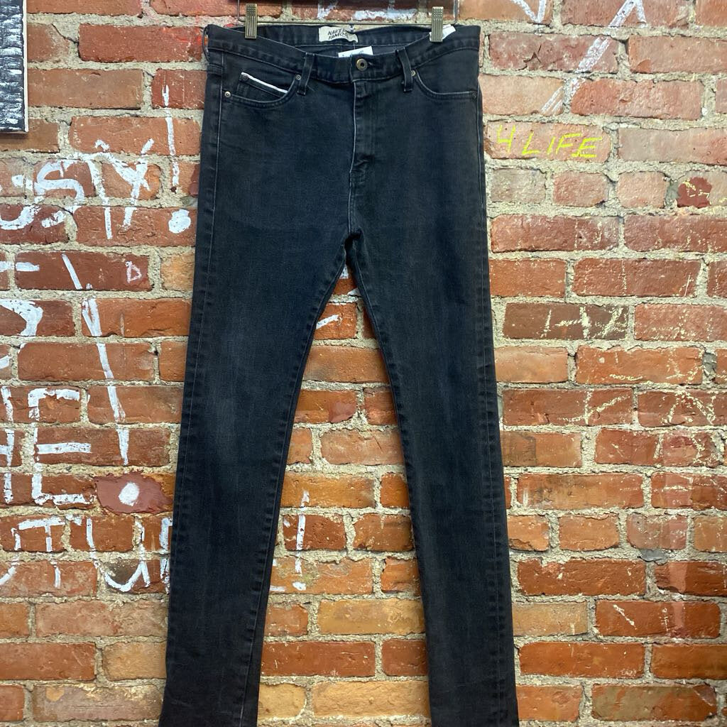 Naked & Famous Black Cobra Stretch Selvedge Size 33