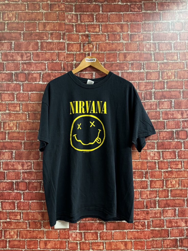 Nirvana Double Sided Tee Black Size Xl