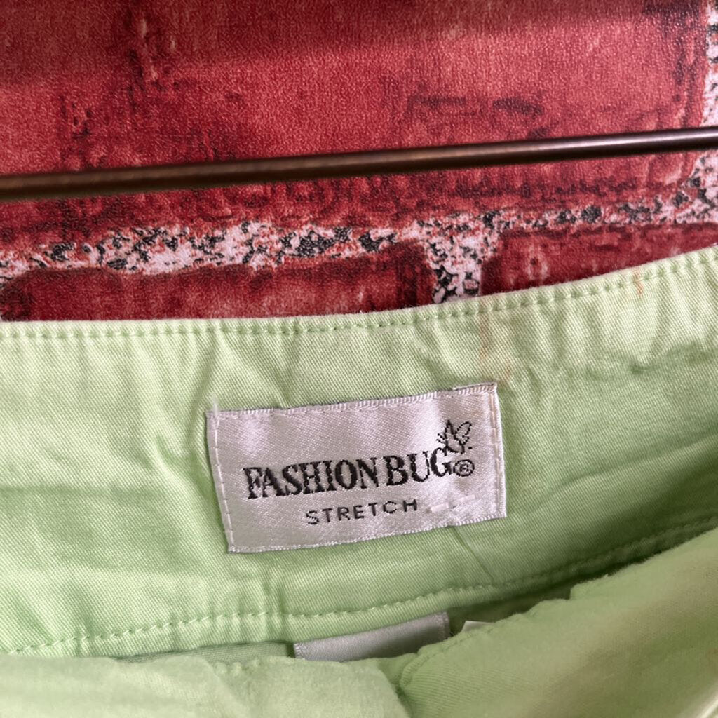 Fashion Bug Pocketed Mini Skirt Lime Size 10