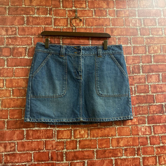 The Limited Pocketed Mini Skirt Blue Size 10