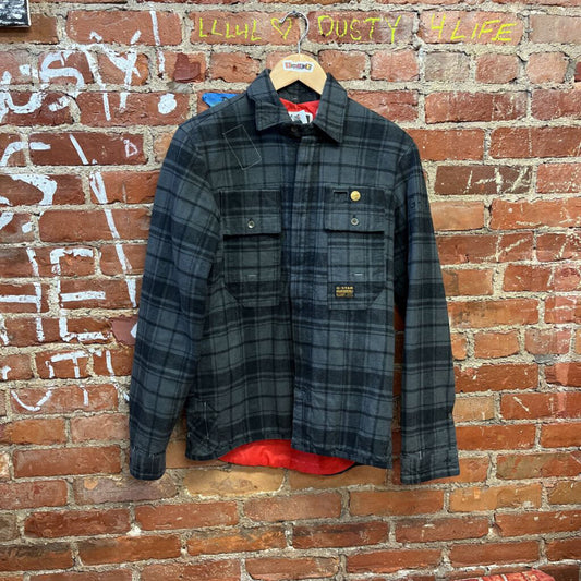 G Star Plaid Waterproof Lining Shacket Small