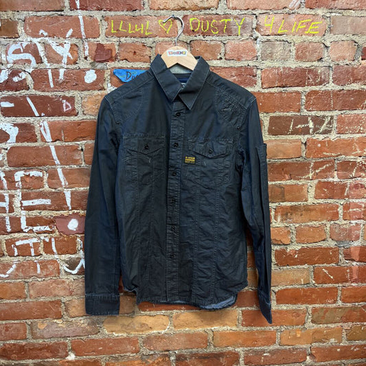 G Star Raw Denim Button Up Size Small