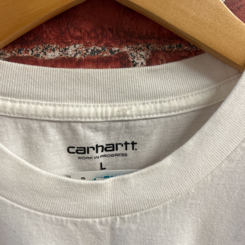 Carhartt Pink Logo Graphic Tee Size Large