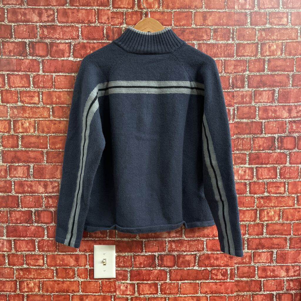 EMS Quarter Zip Sweater Blue Size XL