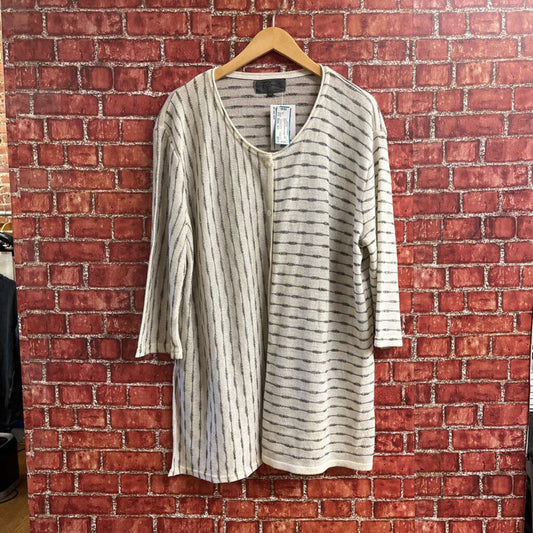 Roni Bis Striped Cardigan White Size M/L