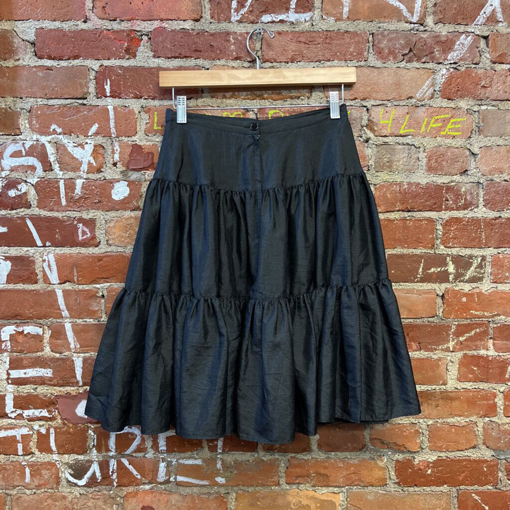 Mexx Ruffle Skirt VTG Black Size 7/8