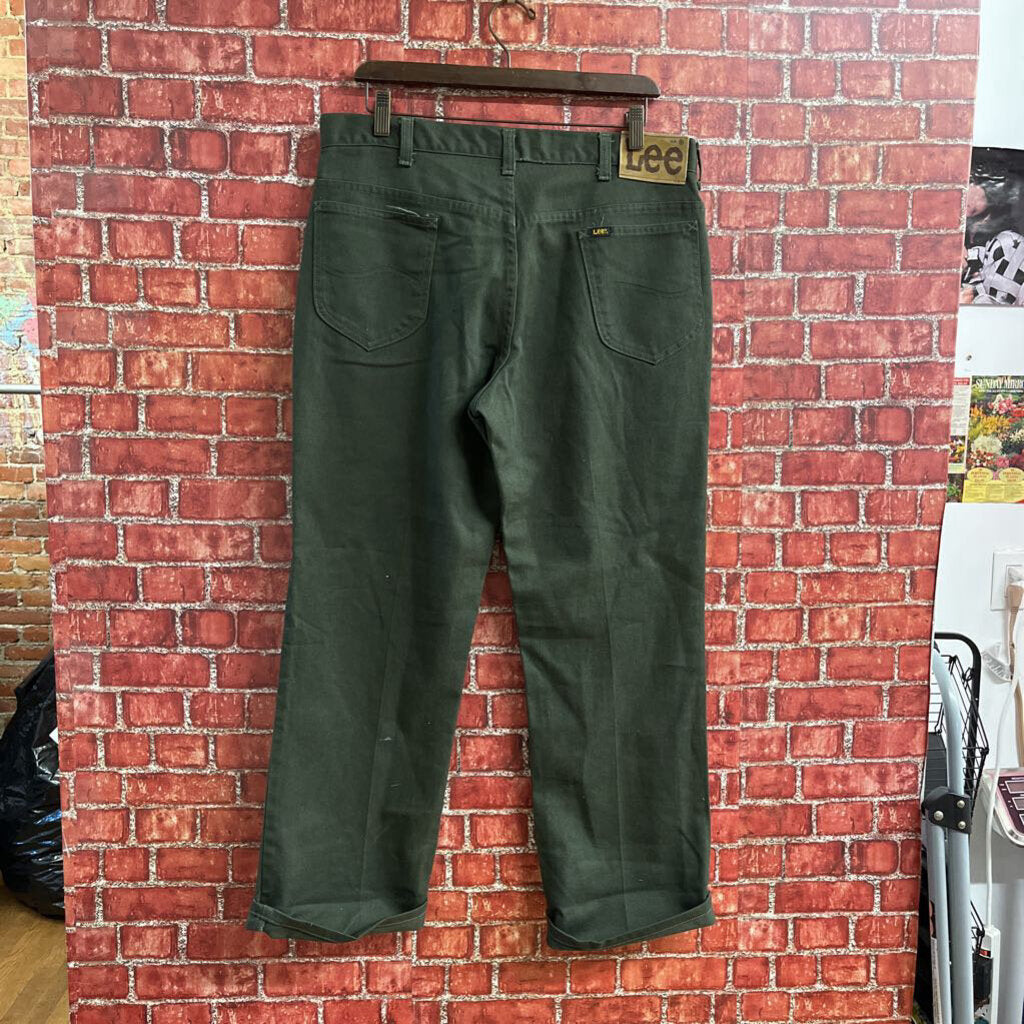 Vintage USA Lee Work Jeans Green Size 36x32