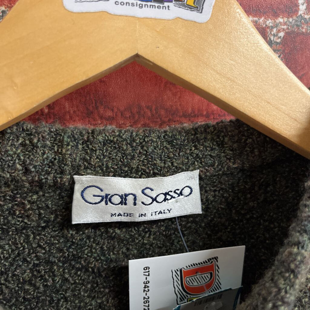 Gran Sasso Italian Knit Sweater Green Size M