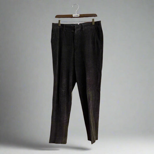 Prada Corduroy Button Fly Pants Brown Size 46