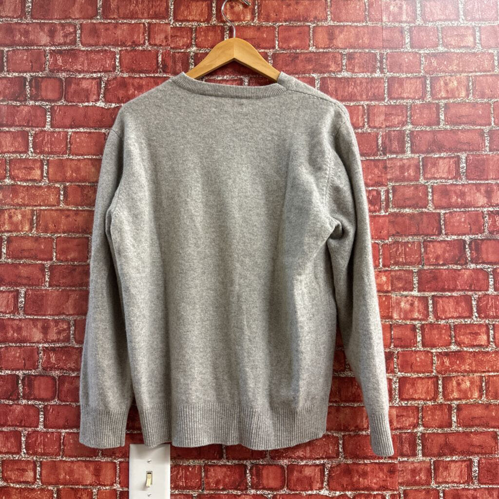 Joseph Abboud Cashmere Veck Sweater Grey Size L