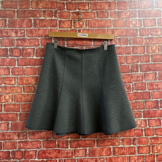 Ann Taylor Peplum Mini Skirt Grey Size 4