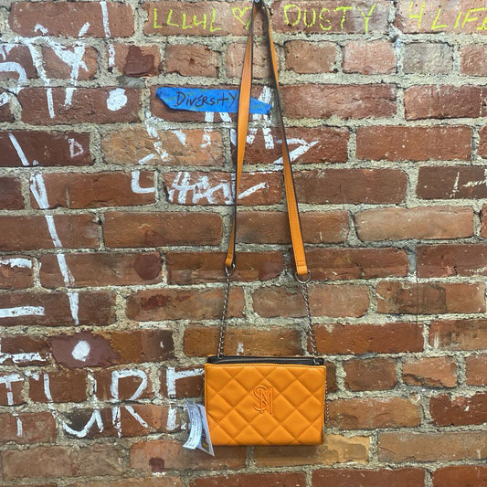 Steve Madden Quilted Mini Crossbody Orange