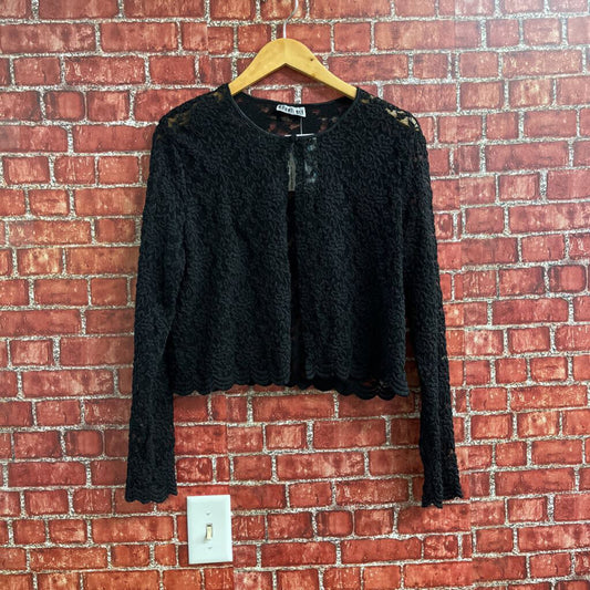 Vintage Robbie Bee Lace Cardigan Black Size S