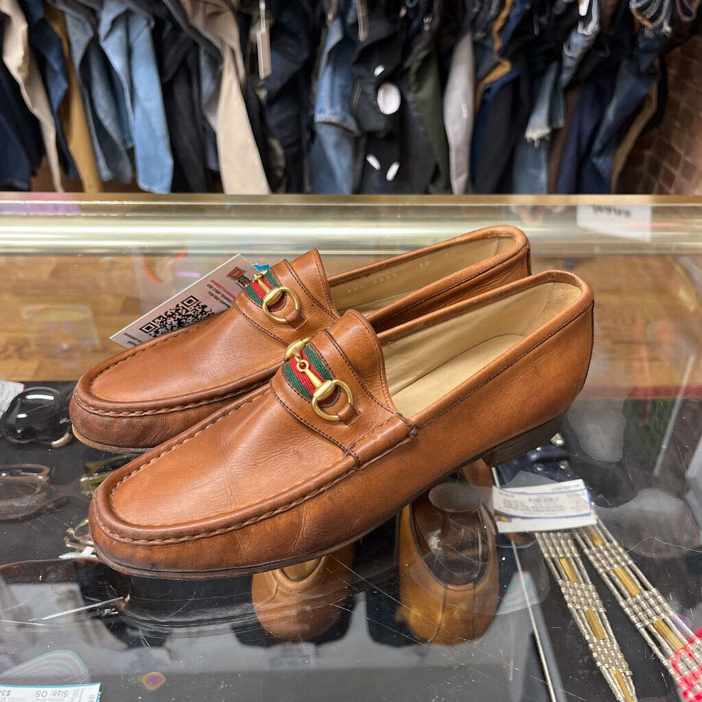 VTG Gucci Horsebit Loafers Brown Size 10AA