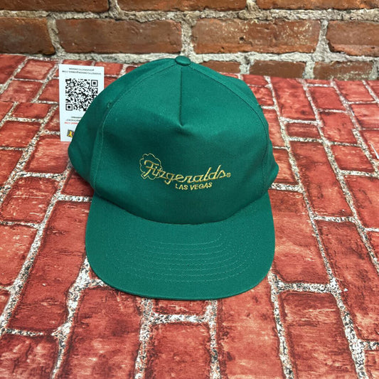 Vintage 90s Fitzgeralds Las Vegas Trucker Hat Green