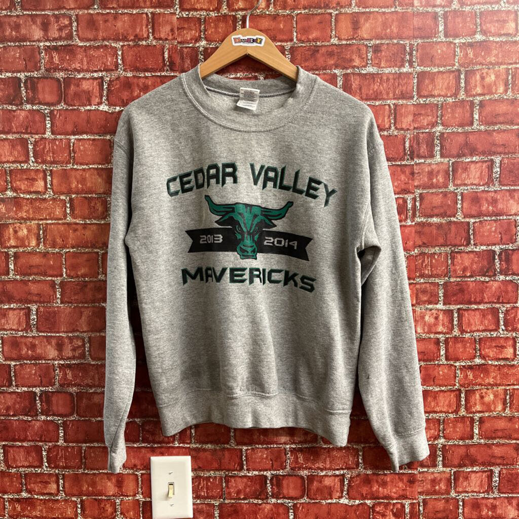 Cedar Valley Mavericks Crewnecks Grey Size S