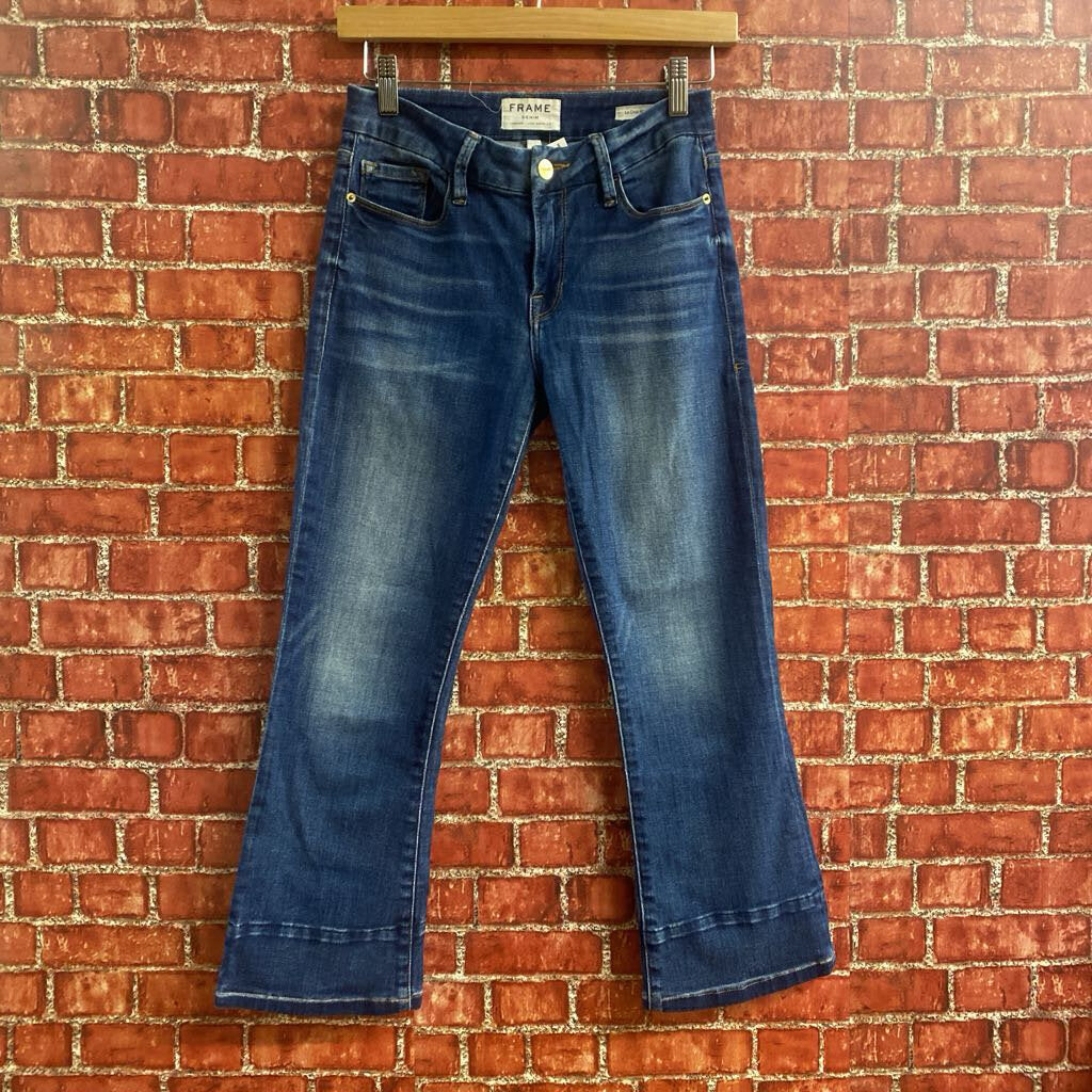 Frame Denim Mini Boot Jeans blue Size 24