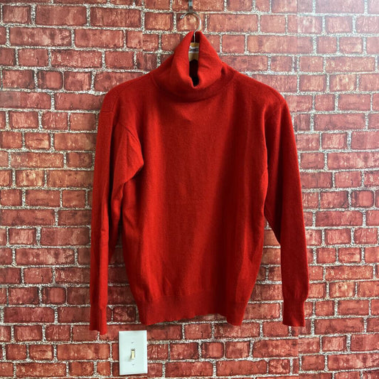 Country Shop Cashmere Turtle Neck Sweater Red Size M