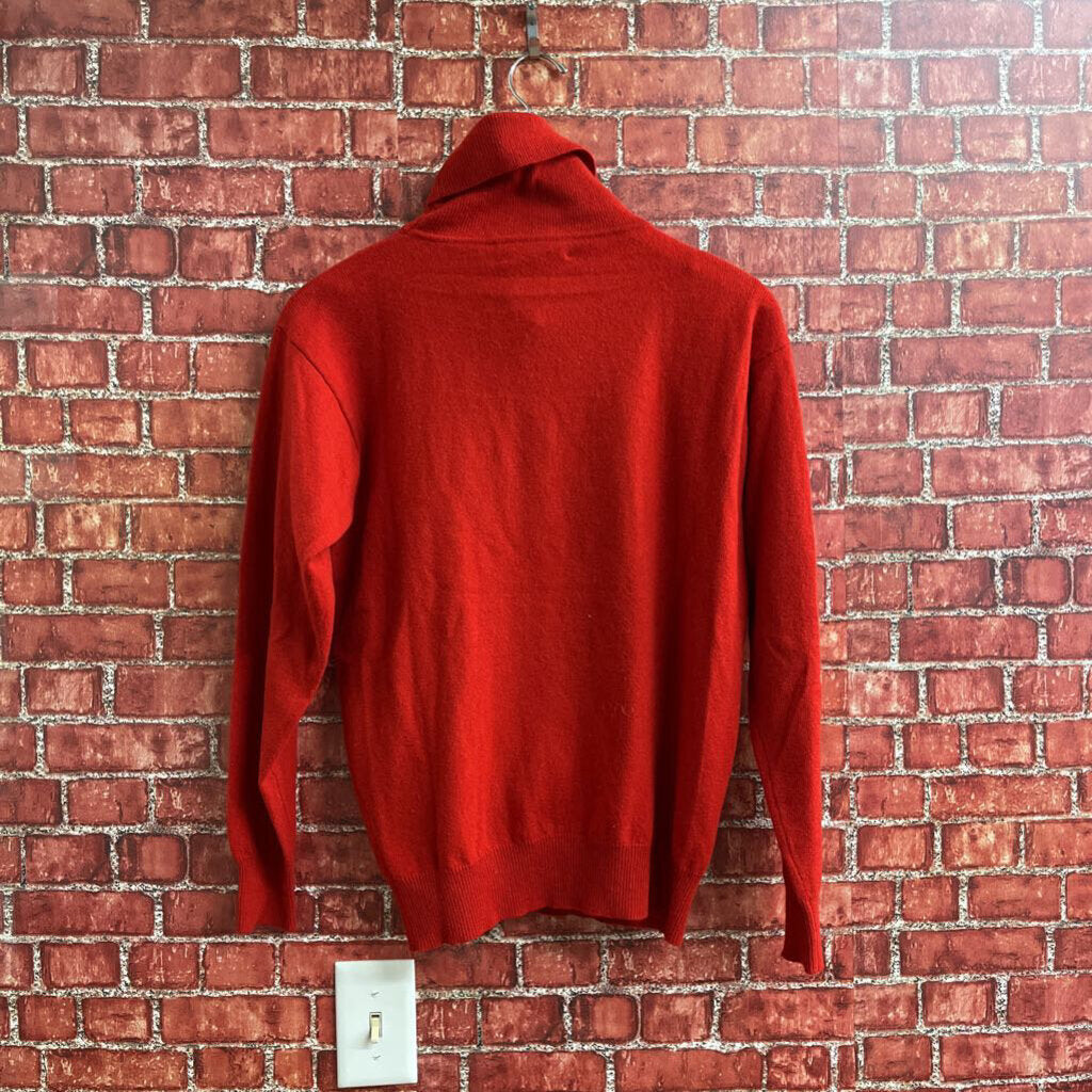 Country Shop Cashmere Turtle Neck Sweater Red Size M