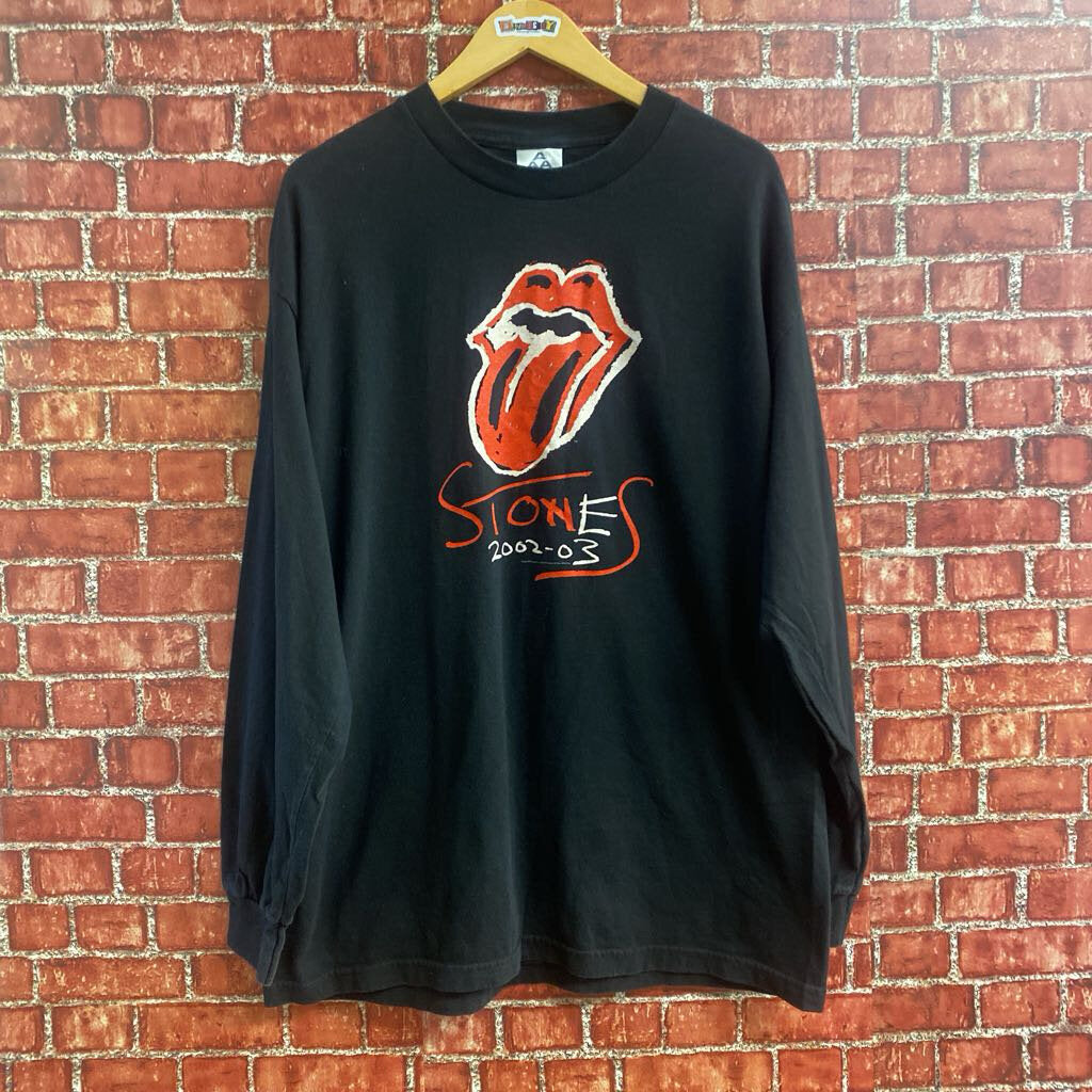 Vintage 2002-03 Rolling Stone Long Sleeve tee Black Size XL