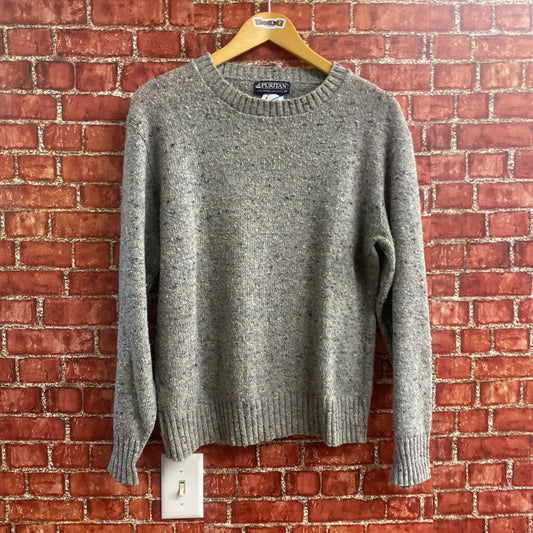 Vintage Puritan Knit Sweater Grey Size M