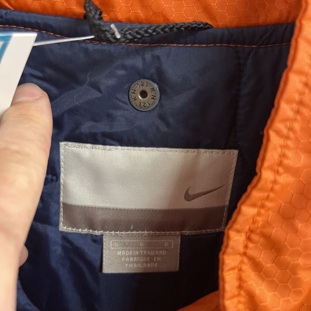 Y2K Nike Puffer Jacket Orange Size L