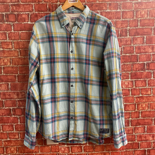 Scotch And Soda Amsterdam Plaid Shirt Size XL