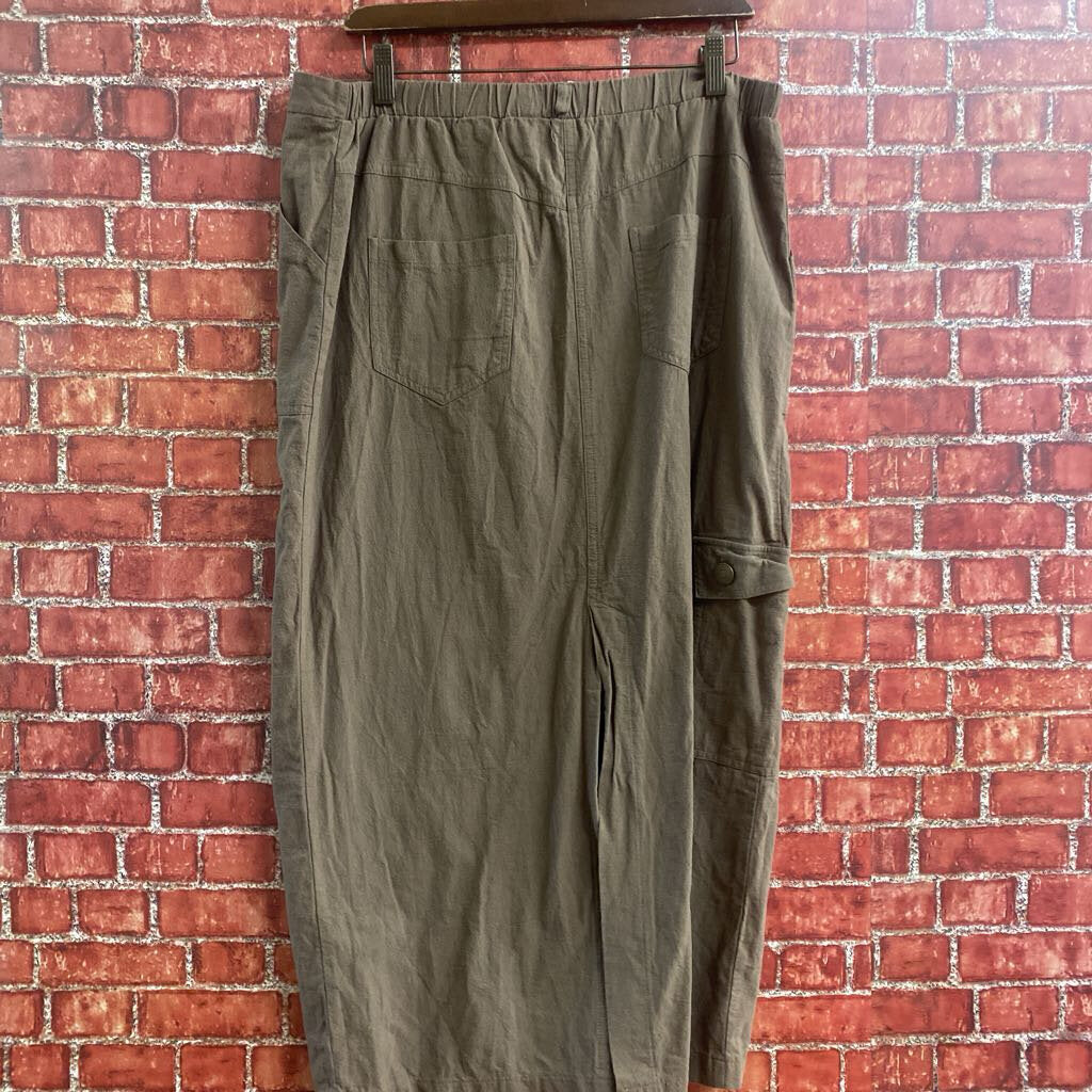 Kitious Stretchy Skirt Olive XL