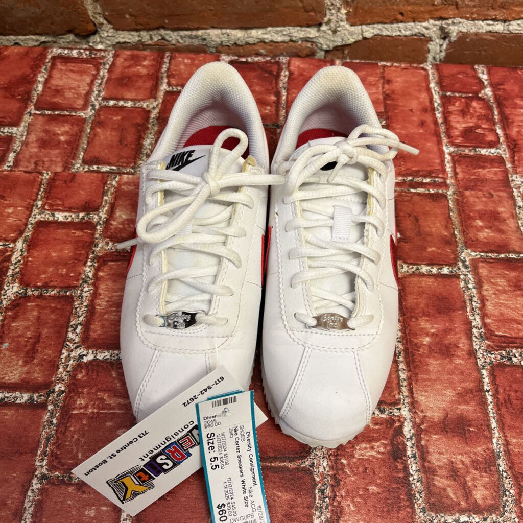 Nike Cortez Sneakers White Size 5.5L