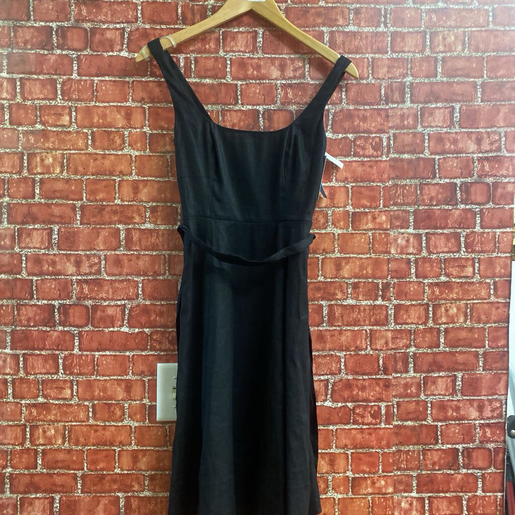 NWT Banana Republic Rouched Midi Dress Black Size 00